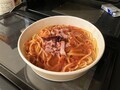 [セブンイレブン]辛辛辛いトマトソースパスタ 税込み540円 556kcal 2025年7月29日発売