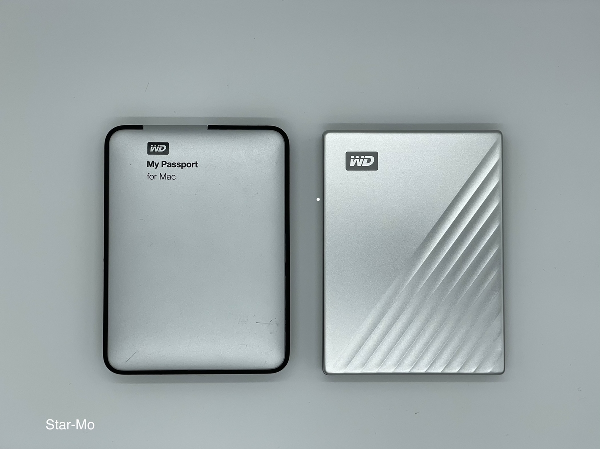 新旧My Passport for Mac