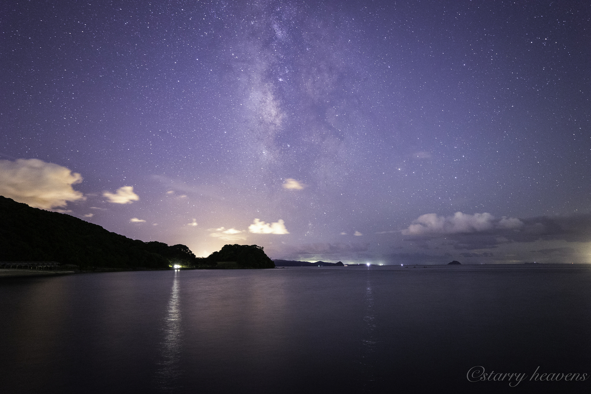 天体撮影記 第165夜】 長崎県 佐世保 白浜海岸からの星空と秋の