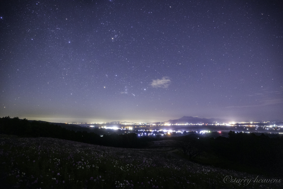 風景写真 天体撮影記 第168.5夜】 長崎県 白木峰高原 秋深まる夜空に輝く
