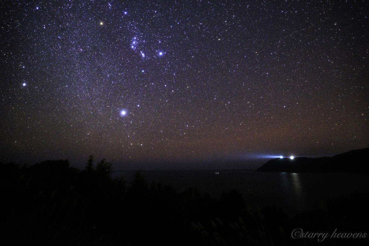星空の長時間露光写真　二見ヶ浦の鳥居 福岡の夜景と糸島の二見ヶ浦での星撮りに行ってきた