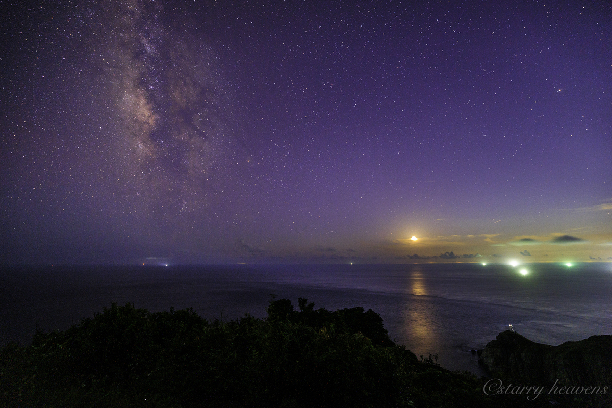 星の風景 天体撮影記 第194夜】 長崎県 福江島 大瀬崎灯台展望台 夏の終わり