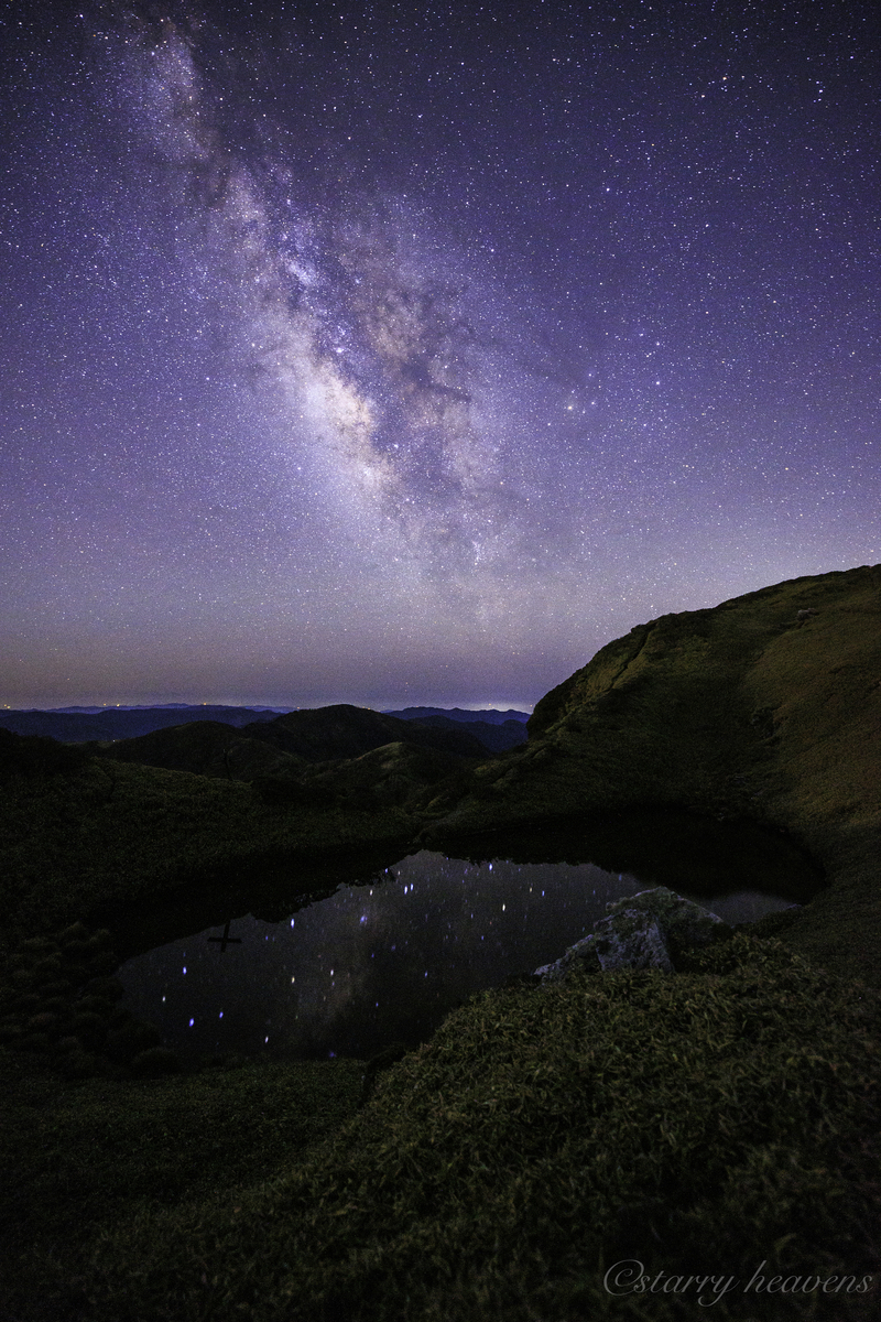 天体撮影記 第197夜】 徳島・高知県 山頂の景色と星空が美しい三嶺山
