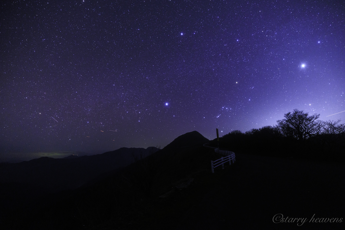 天体撮影記 第217夜】高知県 UFOラインから星空と天の川と時々流れ星