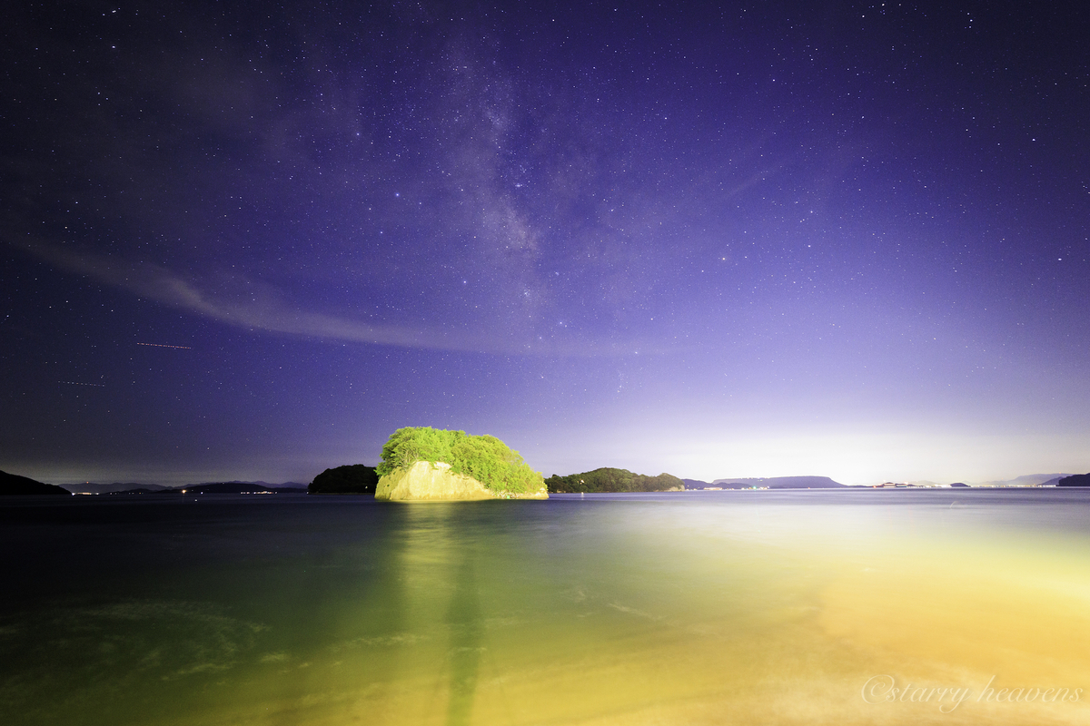 天体撮影記 第224夜】 香川県 小豆島から見る夏の天の川 - カメラと星