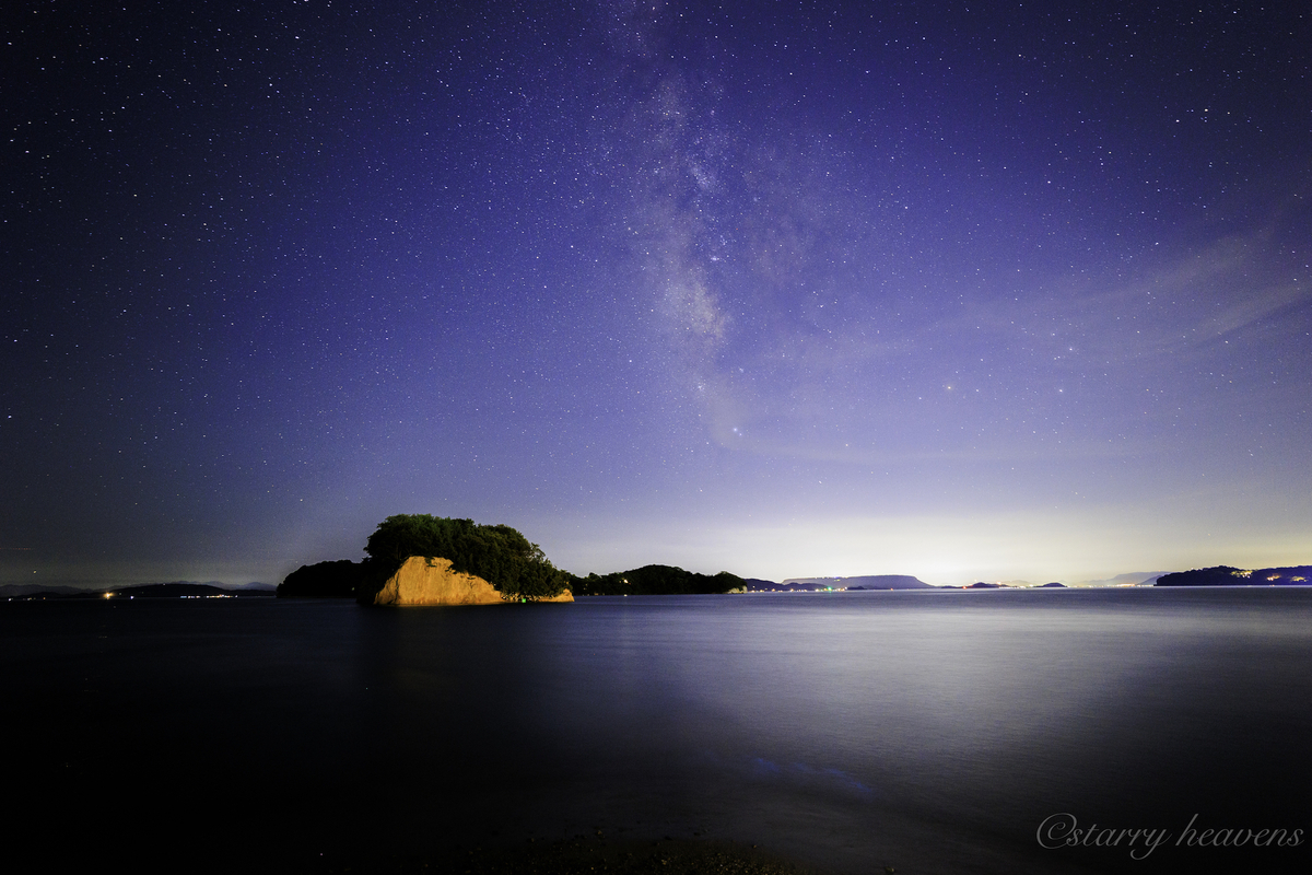 天体撮影記 第224夜】 香川県 小豆島から見る夏の天の川 - カメラと星
