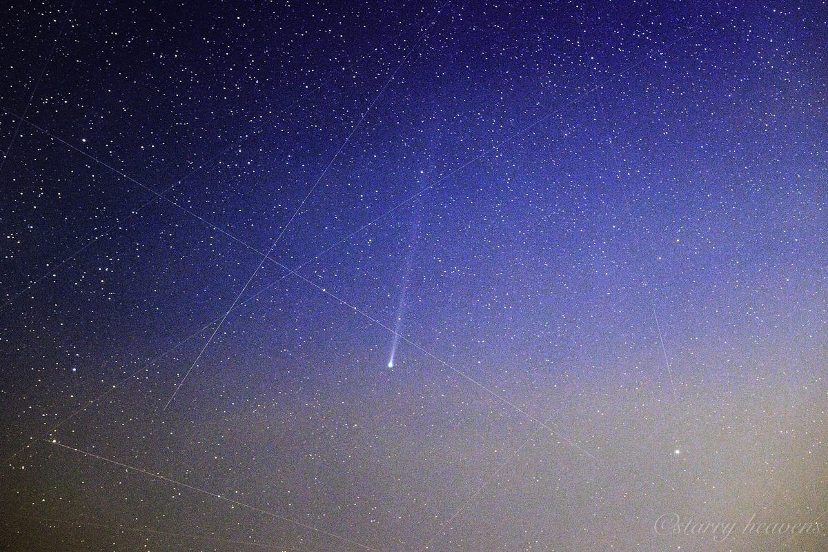 天体撮影記 第231夜】 美しい青を持つ彗星 C/2025 R3 (PANSTARRS)が