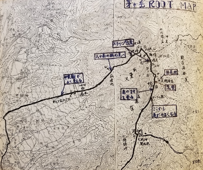 茅ヶ岳MAP