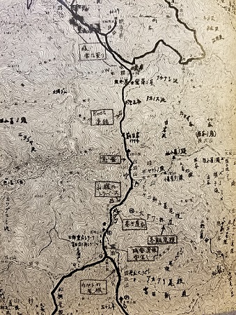 雲取山ルートMAP