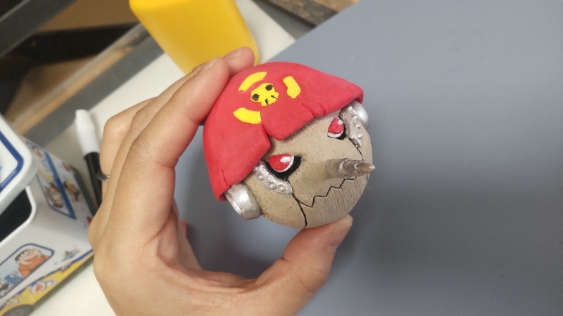 粘土】デジモンのフィギュアを作る③【ピノッキモン】 - xxすてっちび