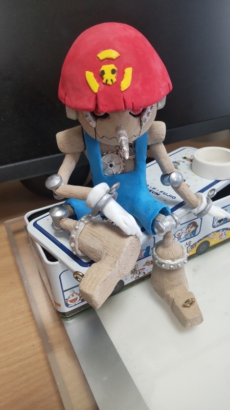 粘土】デジモンのフィギュアを作る③【ピノッキモン】 - xxすてっちび