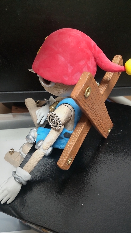 粘土】デジモンのフィギュアを作る④【ピノッキモン・完成】 - xxすて