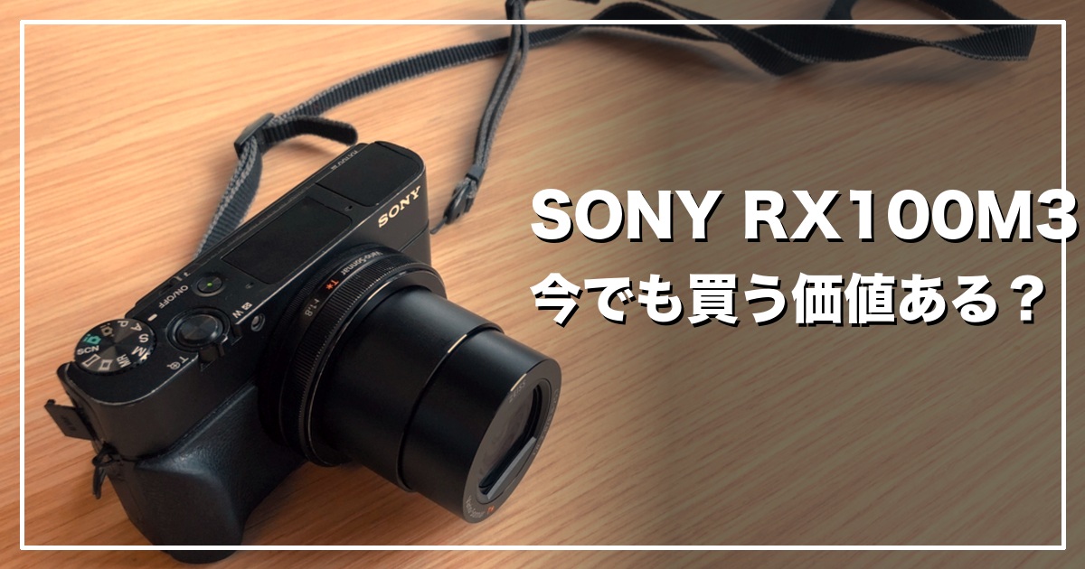 SONY RX100M3は今でも買う価値ある？中古の欠点・選び方を解説 - 『す