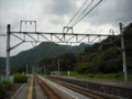 [鉄道][空][山][雲]上牧駅