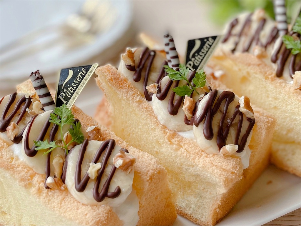 チョコバナナの“シフォンサンド” - 気ままにSweets-Lab.