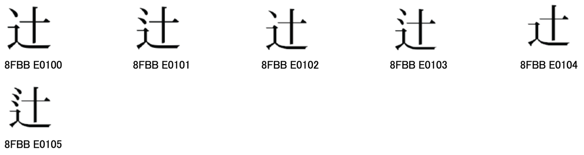 連結文字 文字コード第六回：IVS - 社内SEになりました