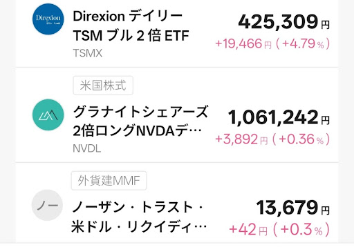 T-Kumaの所有銘柄1
