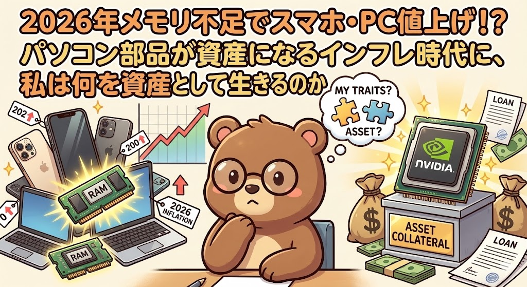 インフレと自身の価値を照らし合わせて考えるT-Kuma