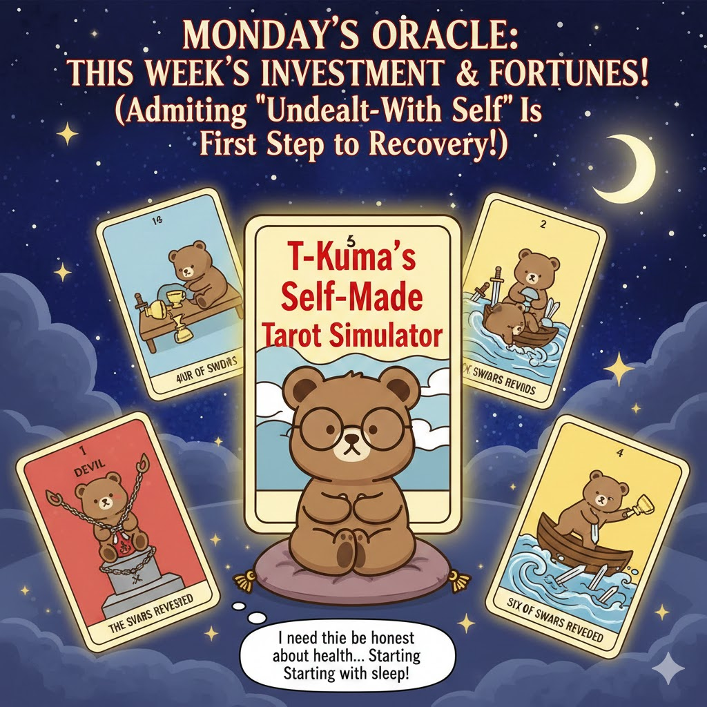 今週は睡眠を大切にしたいT-Kuma