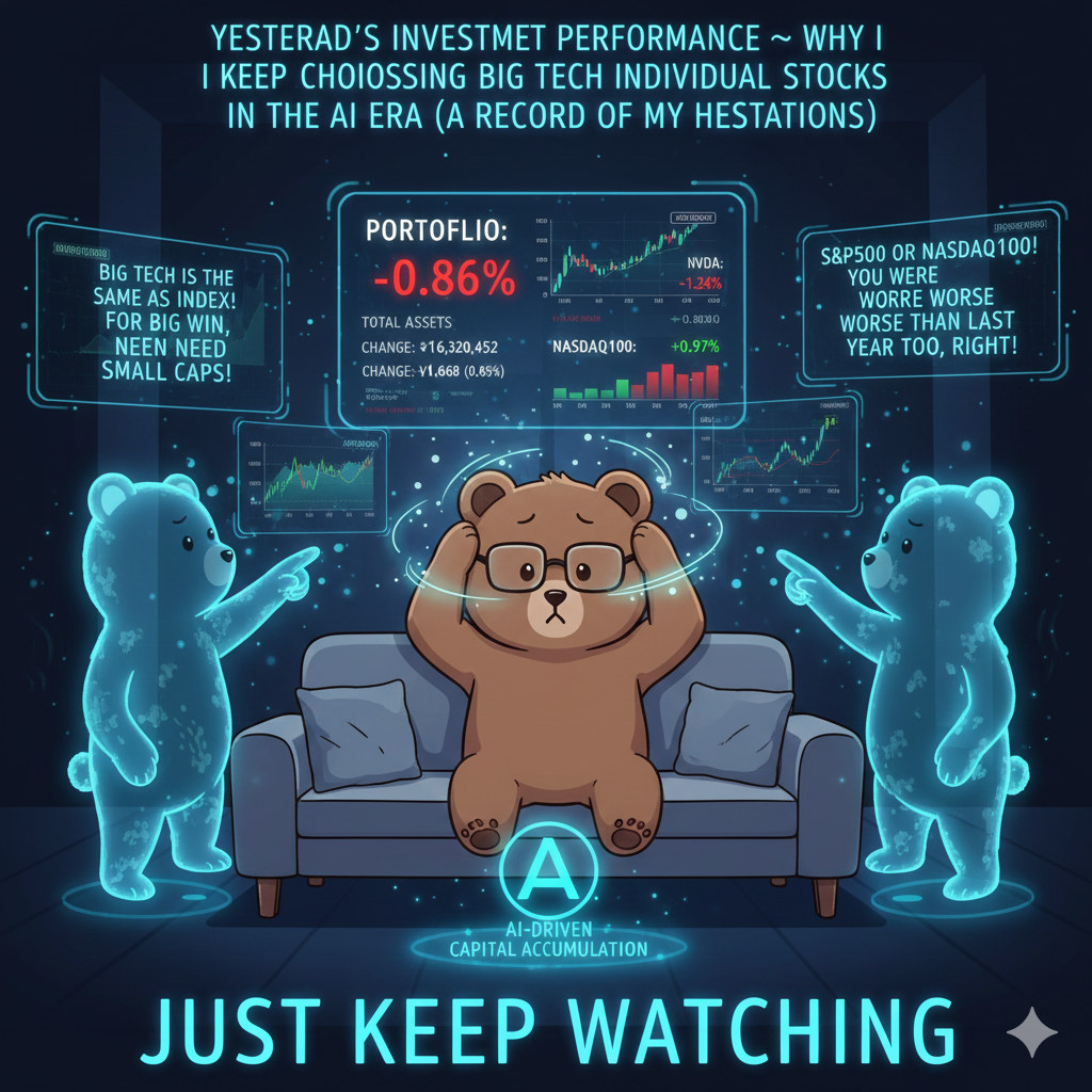 内なる投資方針の声に煩悶するT-Kuma