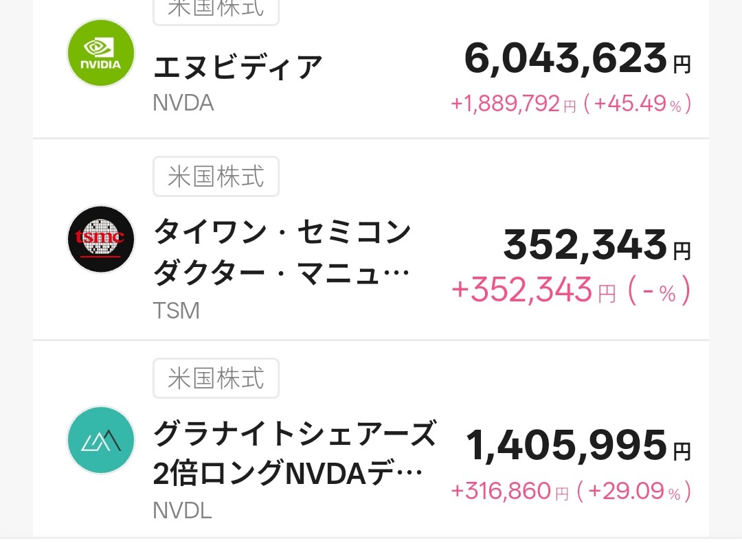 T-Kumaの所有銘柄１