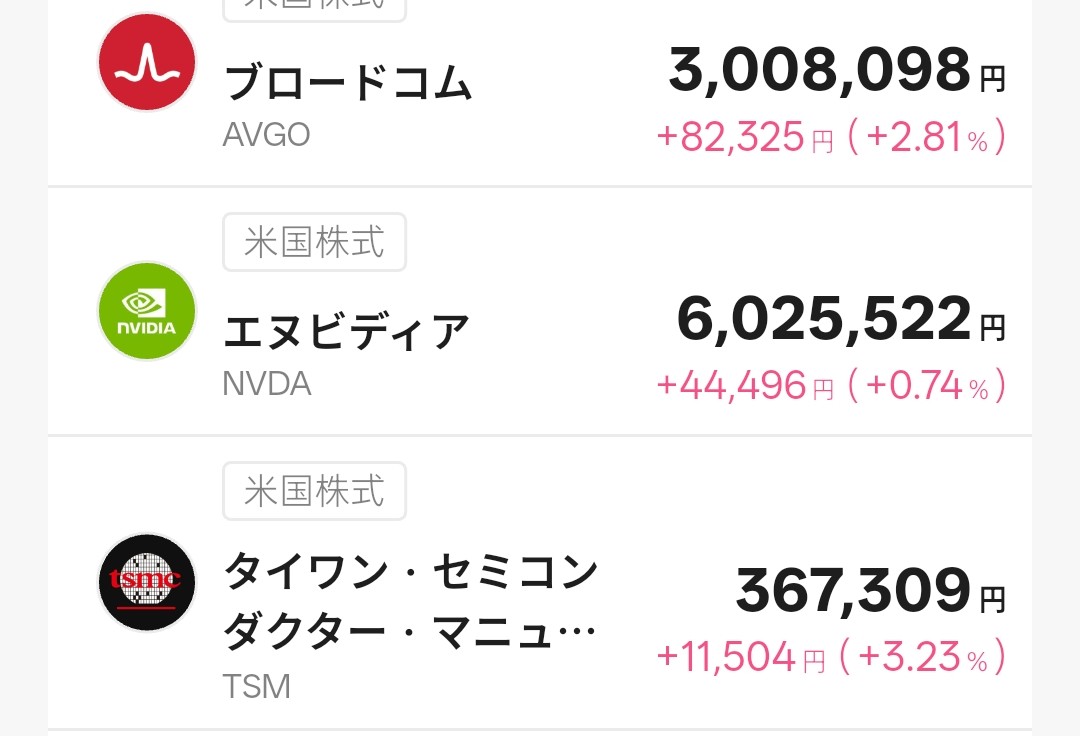 T-Kumaの所有銘柄１
