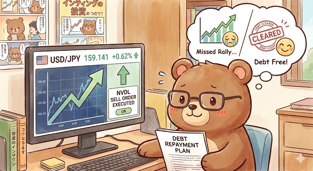 債務ゼロへ向かうことで少しスッキリしたT-Kuma