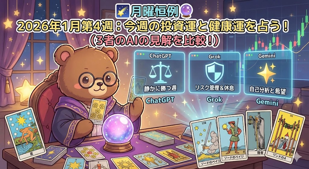 3者のAIの見解の異なりを興味深く見つめるT-Kuma