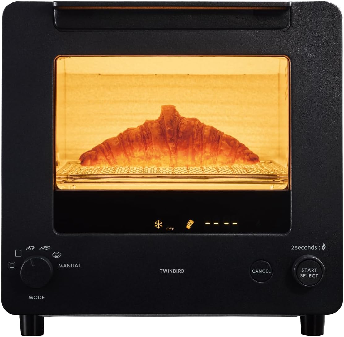 TWINBIRD(ツインバード) トースター オーブントースター 2枚焼き 120℃~260℃ リベイク  TS-D486B