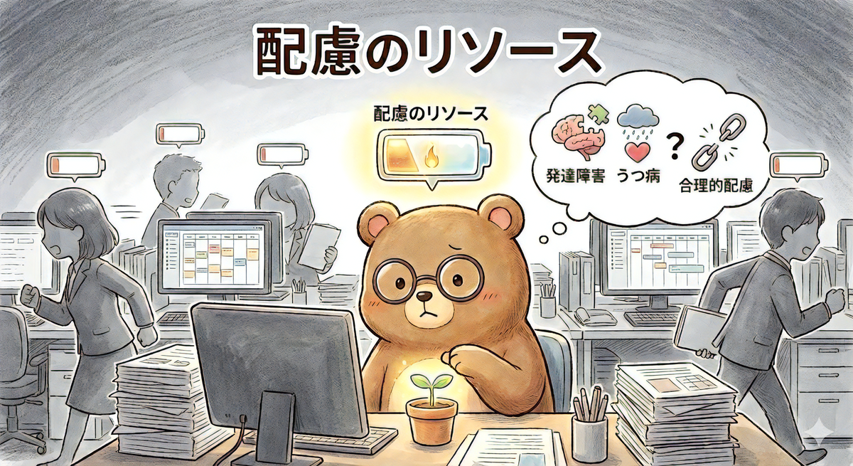 私も含め「配慮のリソース」が足りない職場だったのかなぁと振り返るT-Kuma