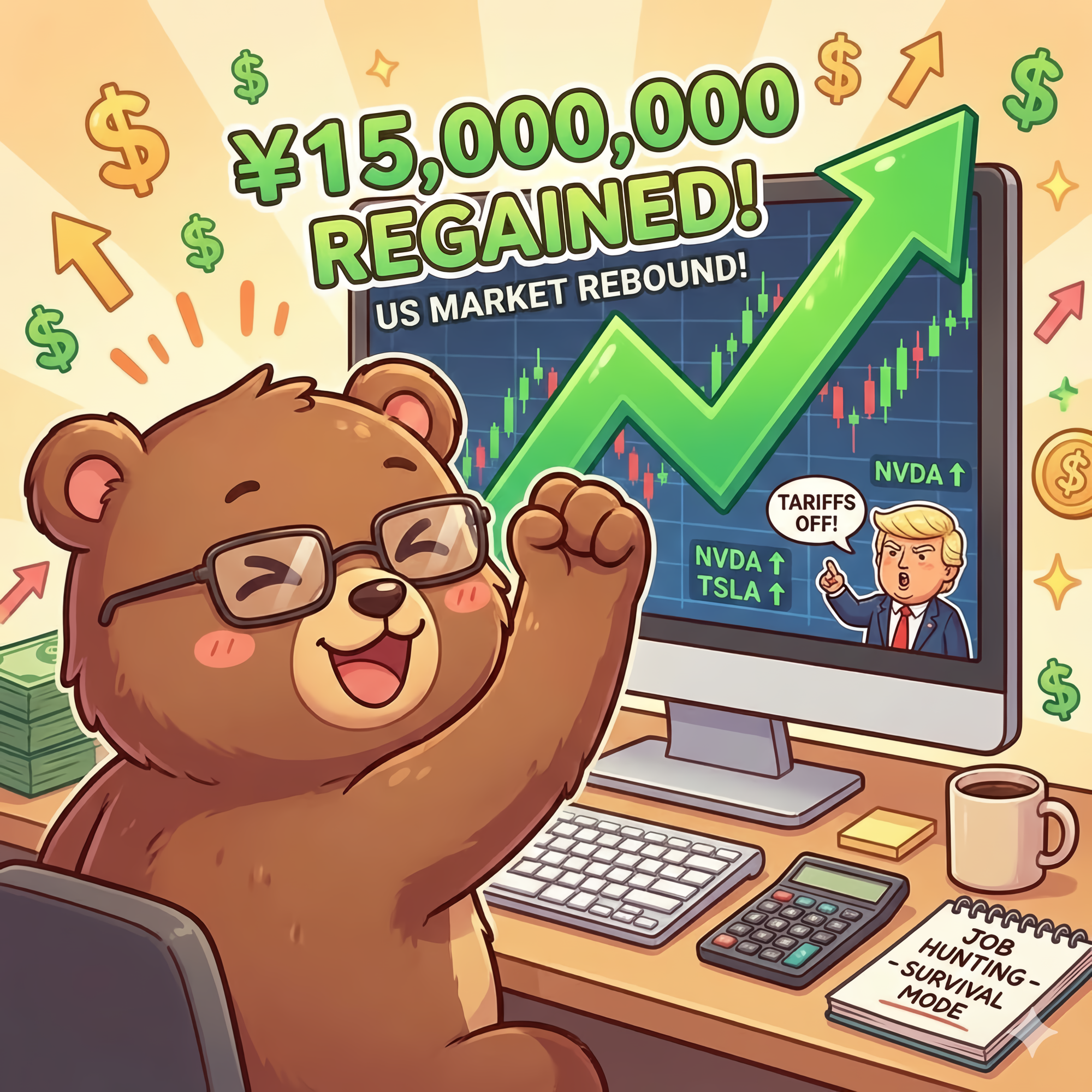 まずは1,500万円復帰に喜ぶT-Kuma