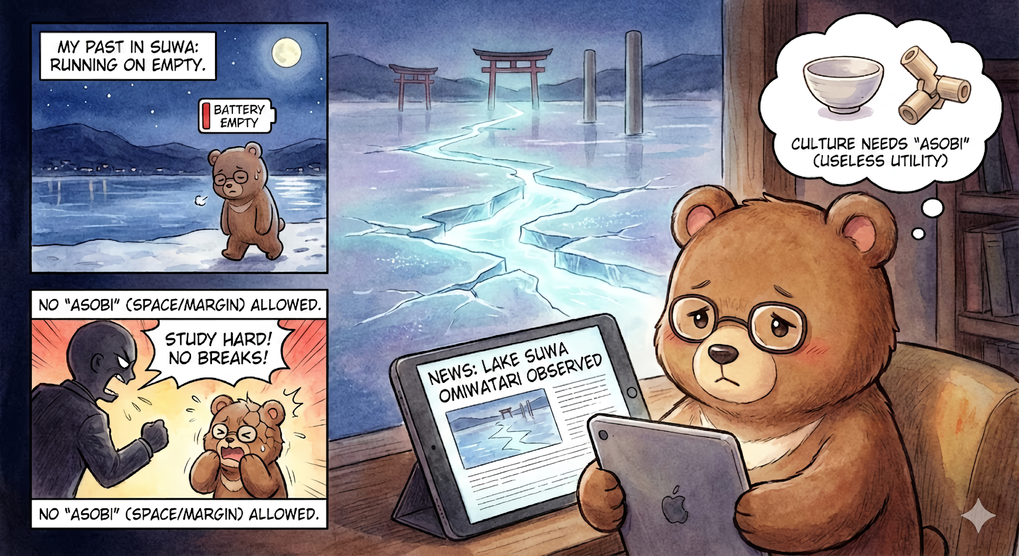 Culture thrives on leisure&mdash;something T-Kuma doesn&rsquo;t have.