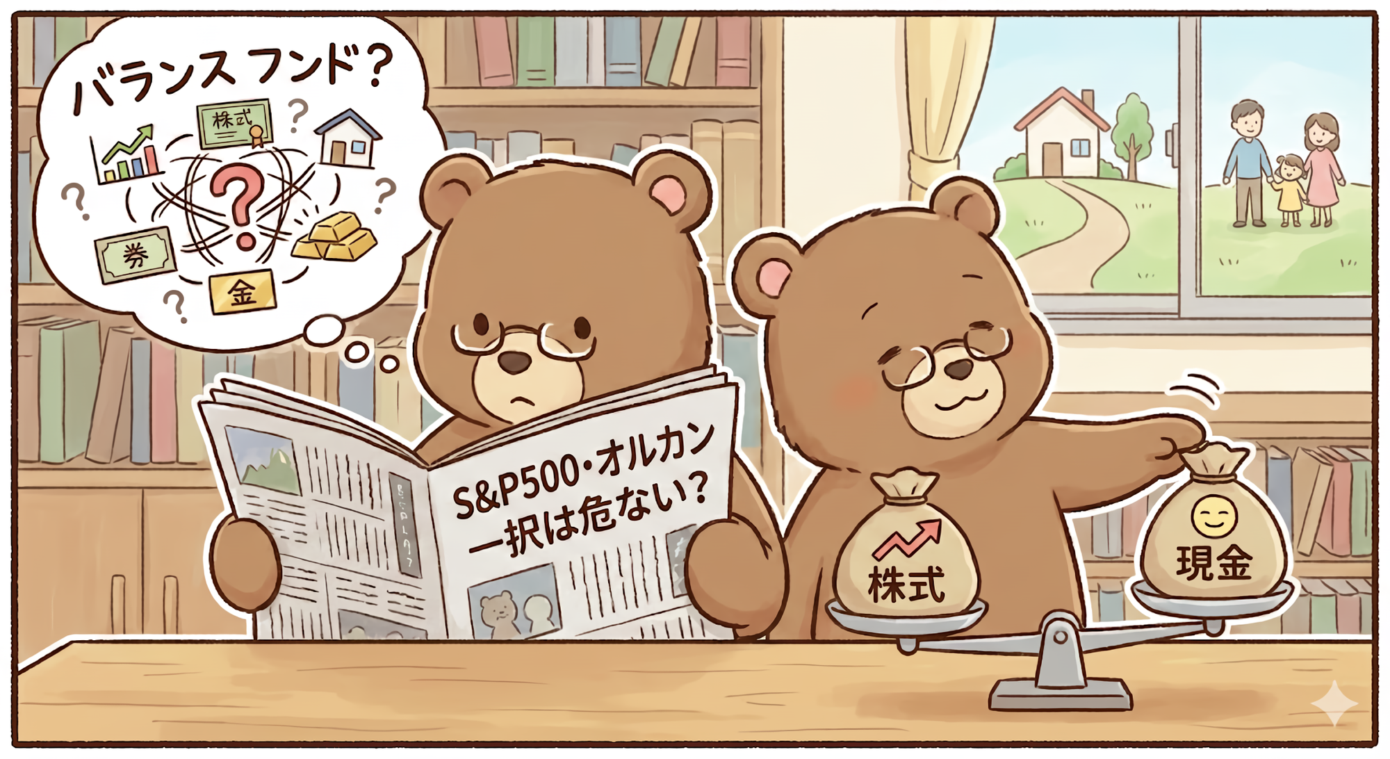 バランスファンドの方が難しいのでは？と考えるT-Kuma