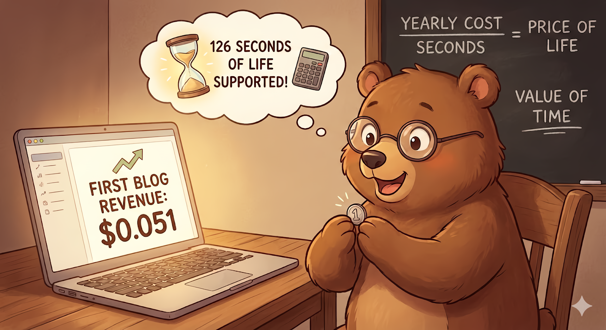 My Blog's First Real Revenue: About $0.051