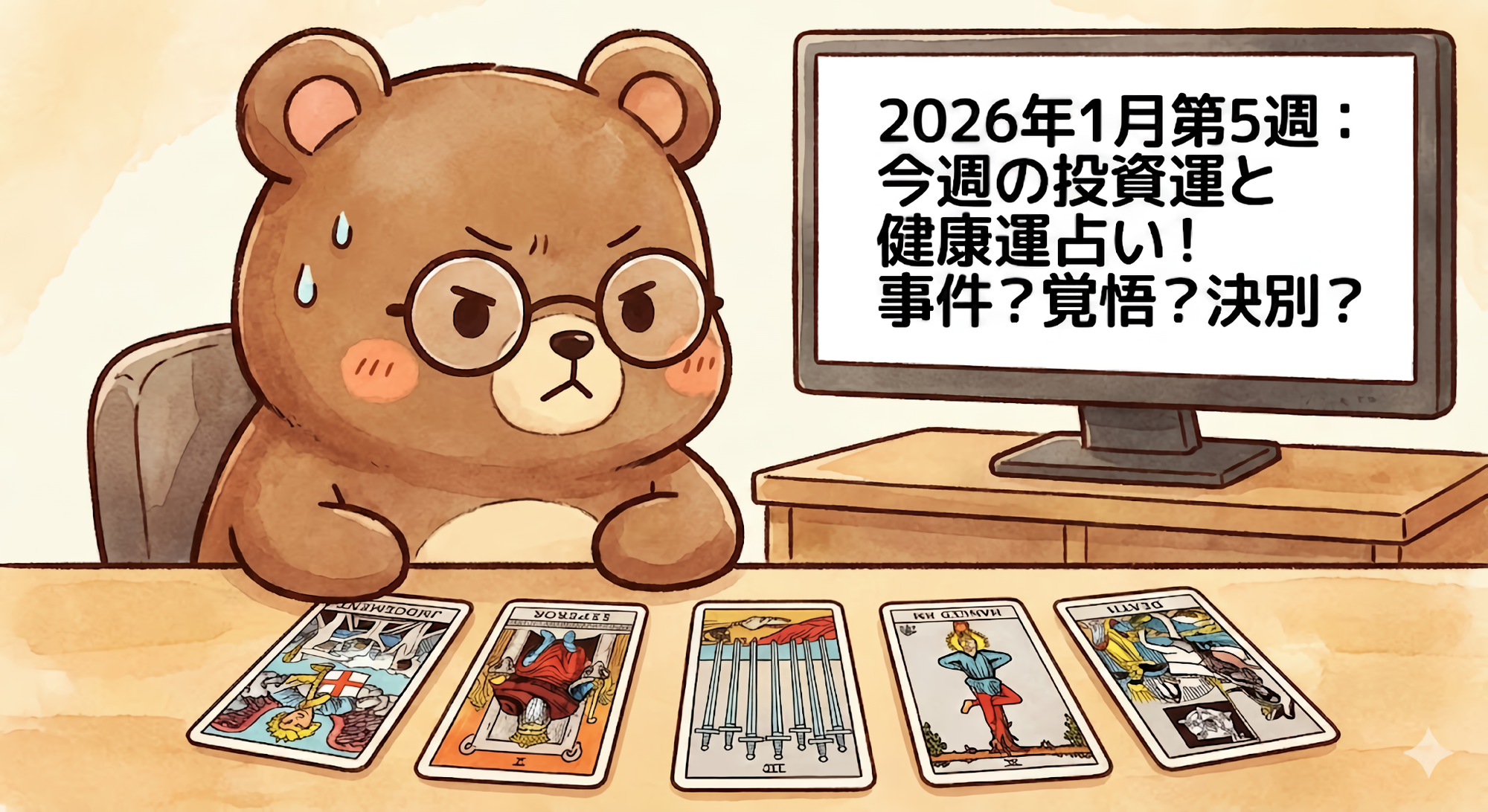 2026年1月第5週｜タロット&times;AIで読む今週の投資運と健康運【意思決定補助ツール】
