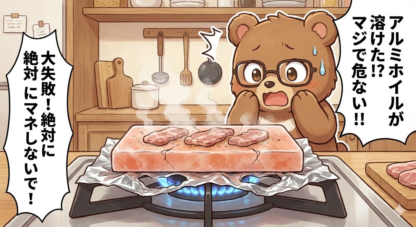 【実食】岩塩プレートで安い肉が高級店の味に？ロゴスのプレートで焼肉＆アルミホイルで大失敗した話
