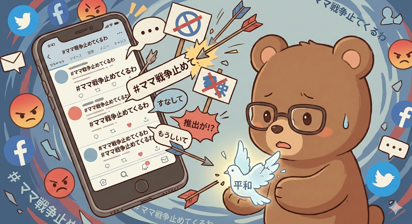 「#ママ戦争止めてくるわ」とは何だったのか?トレンド1位の背景と、言葉の価値を考える考察