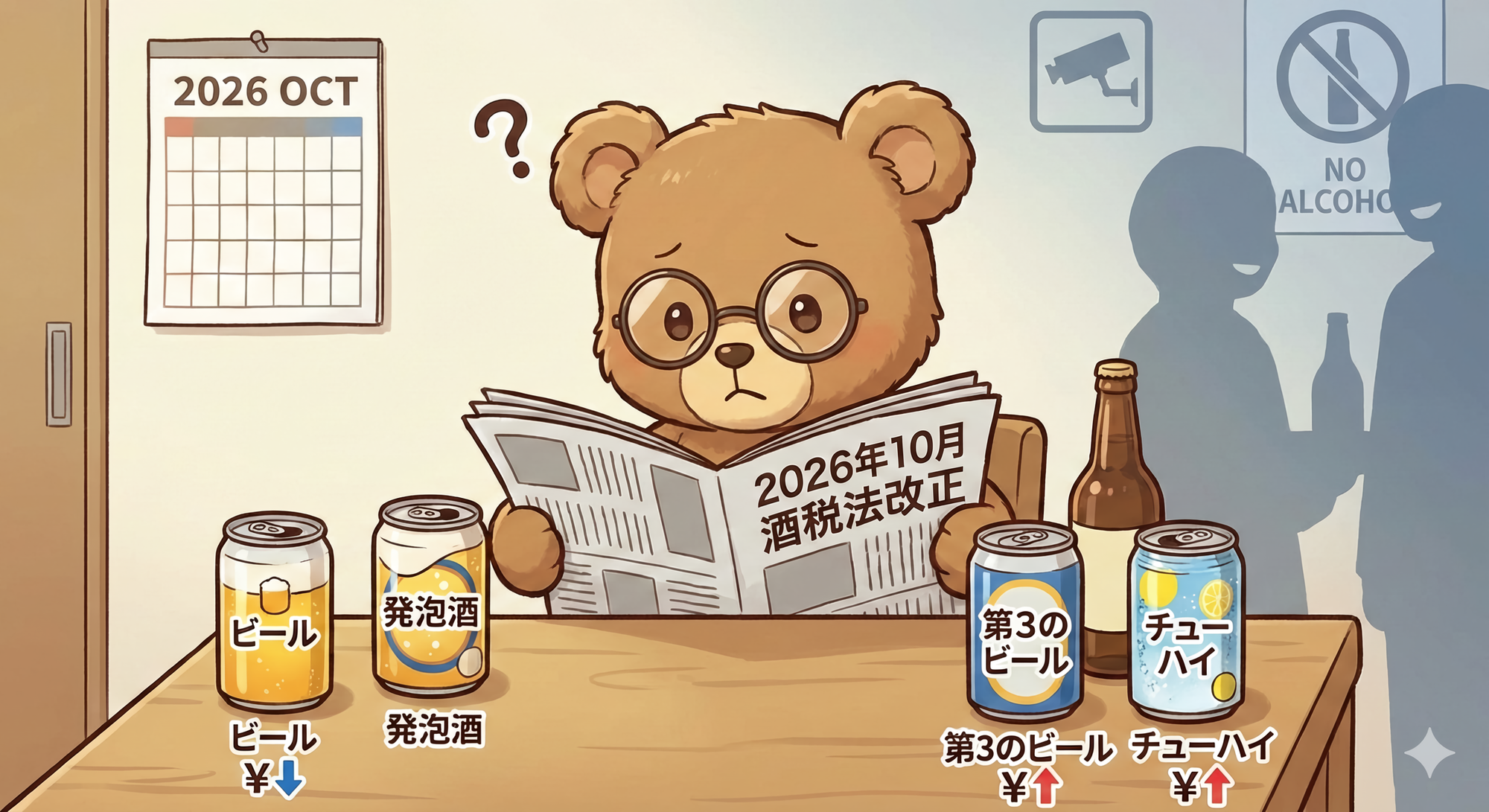 2026年10月酒税法改正まとめ|ビール税率統一・チューハイ増税の影響と今後の見通し