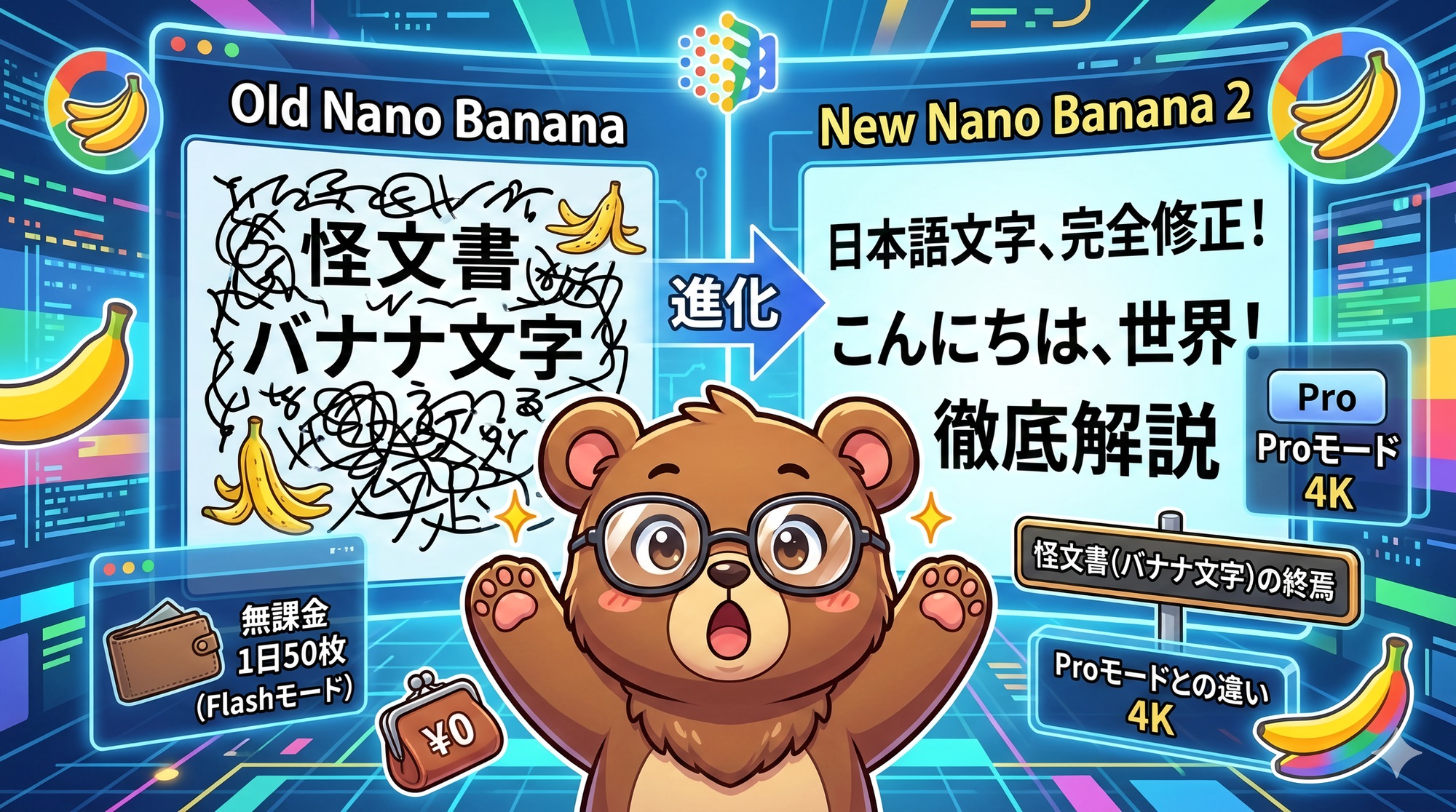 Nano Banana 2で日本語生成が劇的進化！無課金の制限や使い方のコツを徹底解説（イメージ画像）
