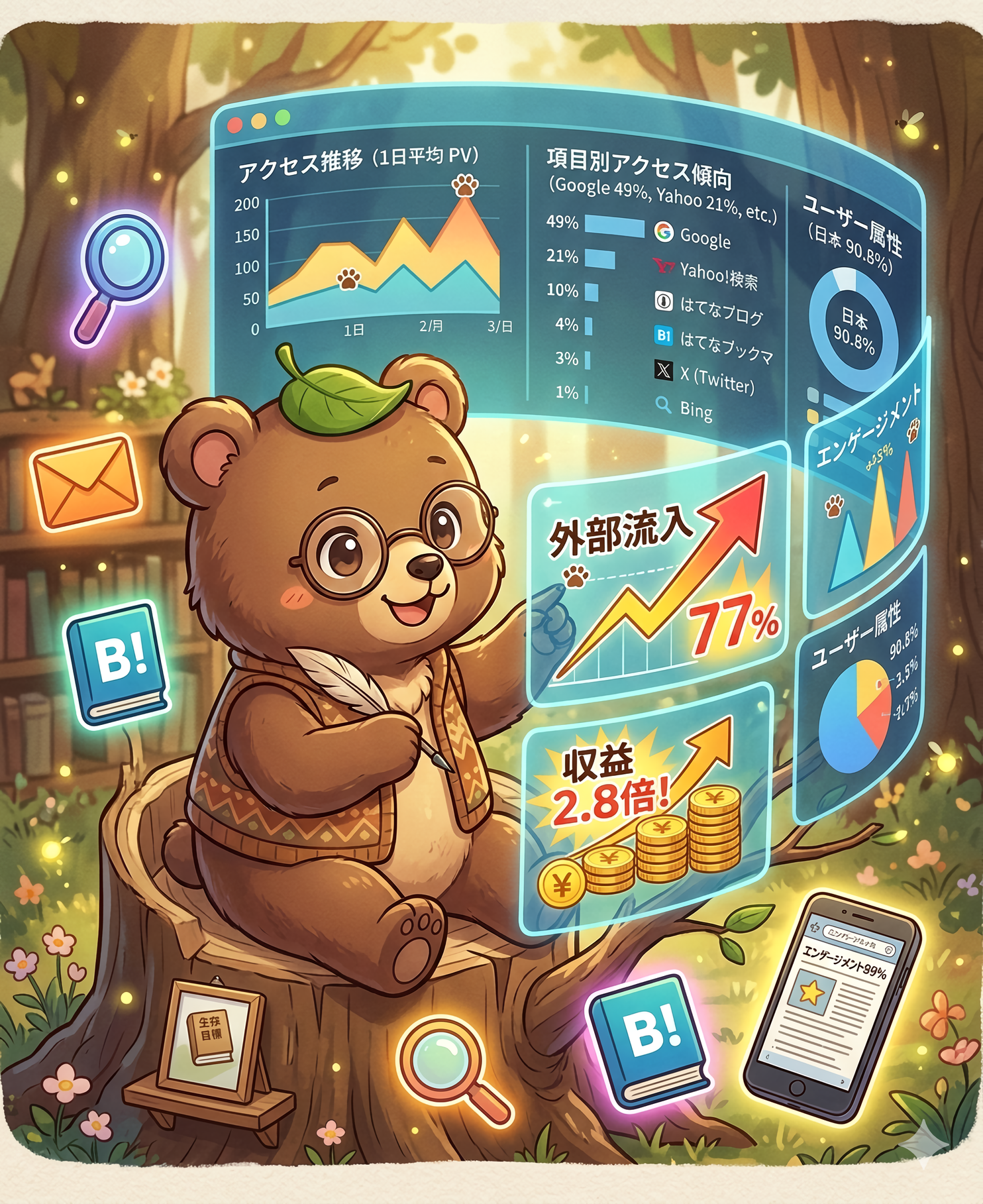 Google Analyticsによる分析イメージ画像（2026年2月）
