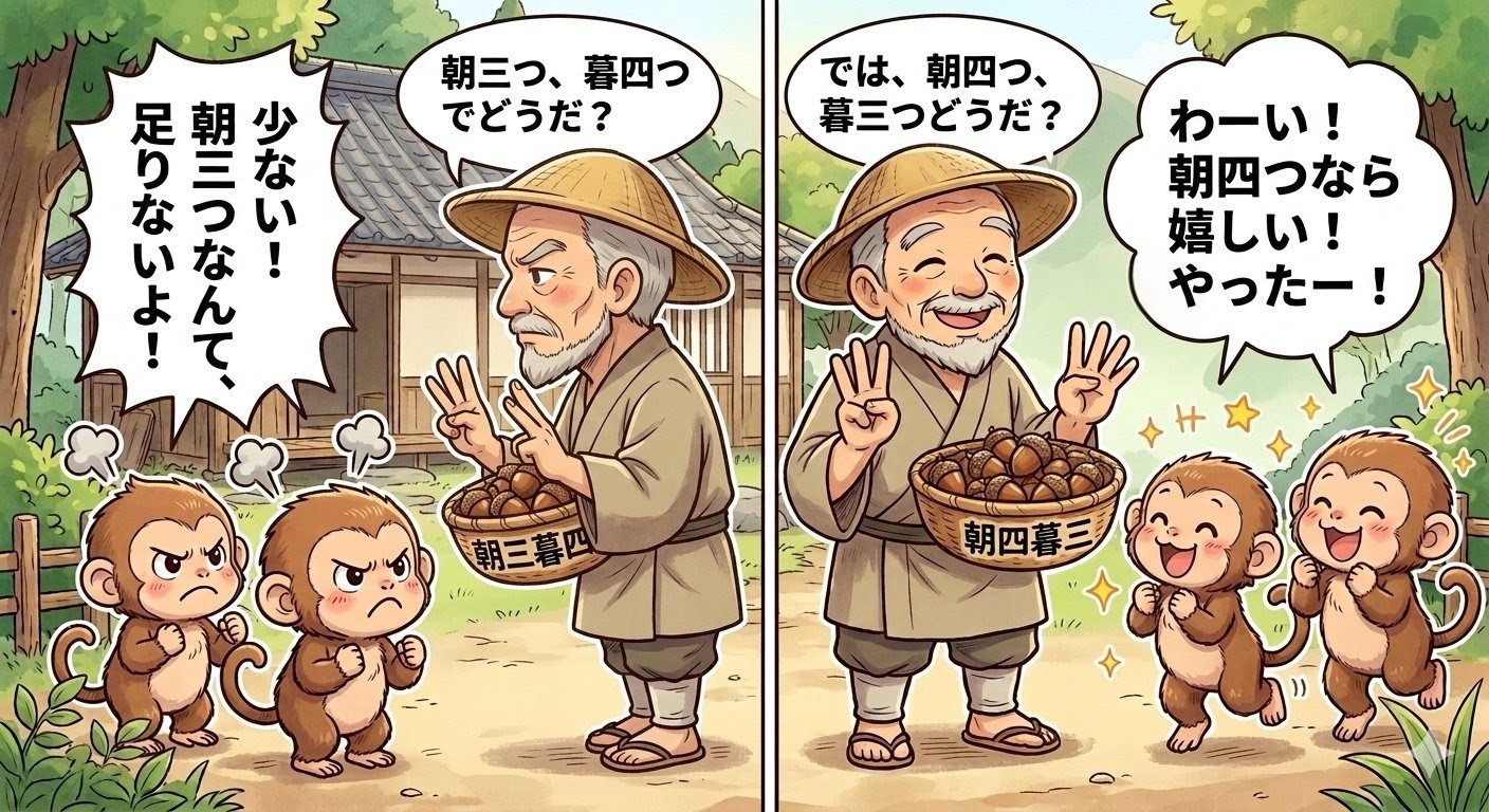 朝三暮四イメージ画像