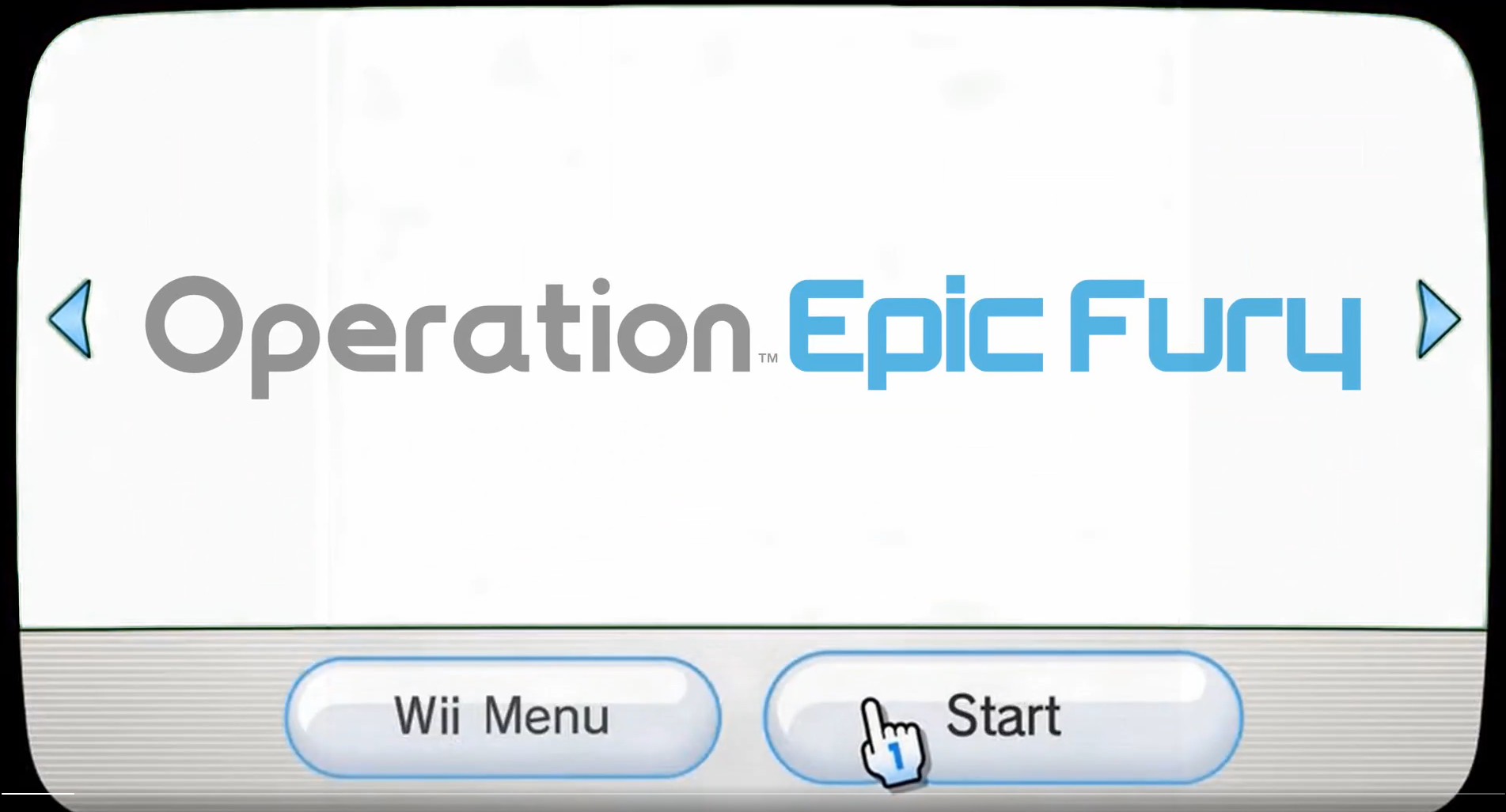 Operation Epic Furyタイトル（ホワイトハウス公式Xポスト動画2026年3月13日より引用）