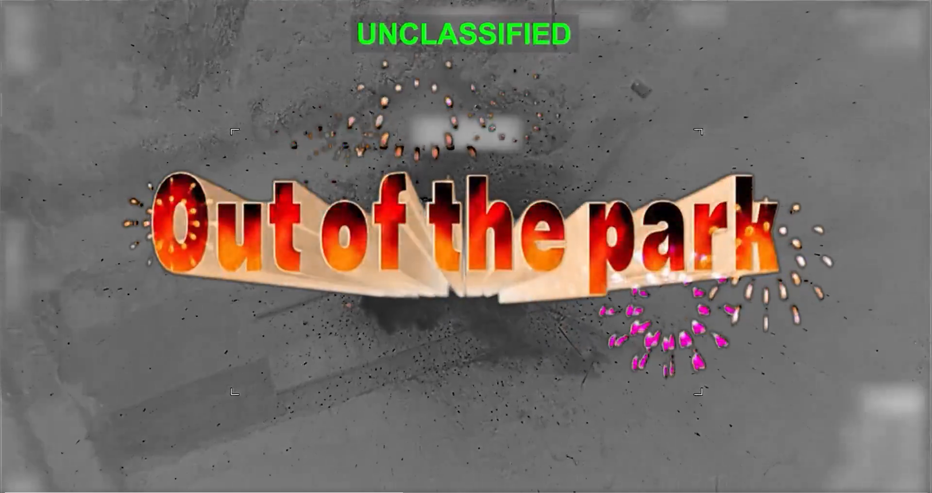 Operation Epic Fury野球ゲーム風画面直後の爆撃画像3Out of the park場外ホームラン（ホワイトハウス公式Xポスト動画2026年3月13日より引用）