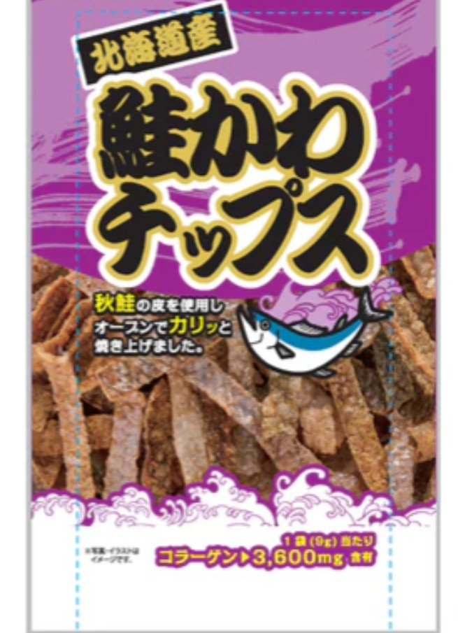 ダイソー鮭かわチップス商品画像