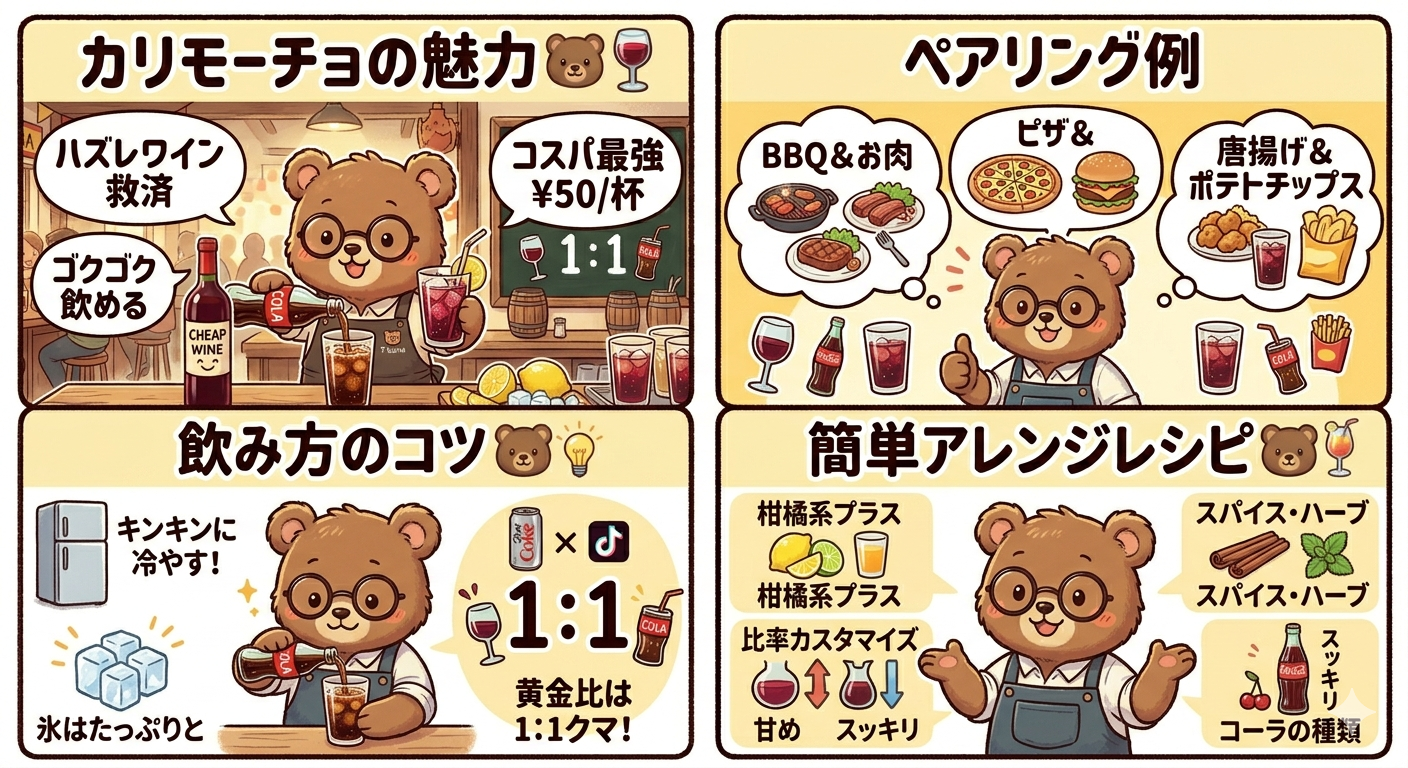 カリモーチョ（Calimocho）の魅力、飲み方のコツやアレンジイメージ画像