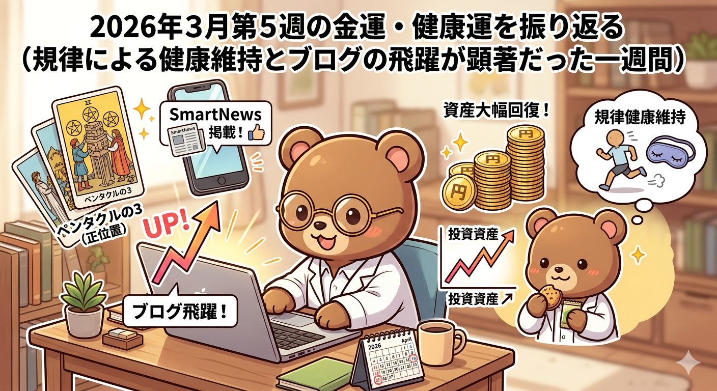 2026年3月第5週の運勢振り返り｜規律による健康維持とブログの飛躍が目立つ一週間