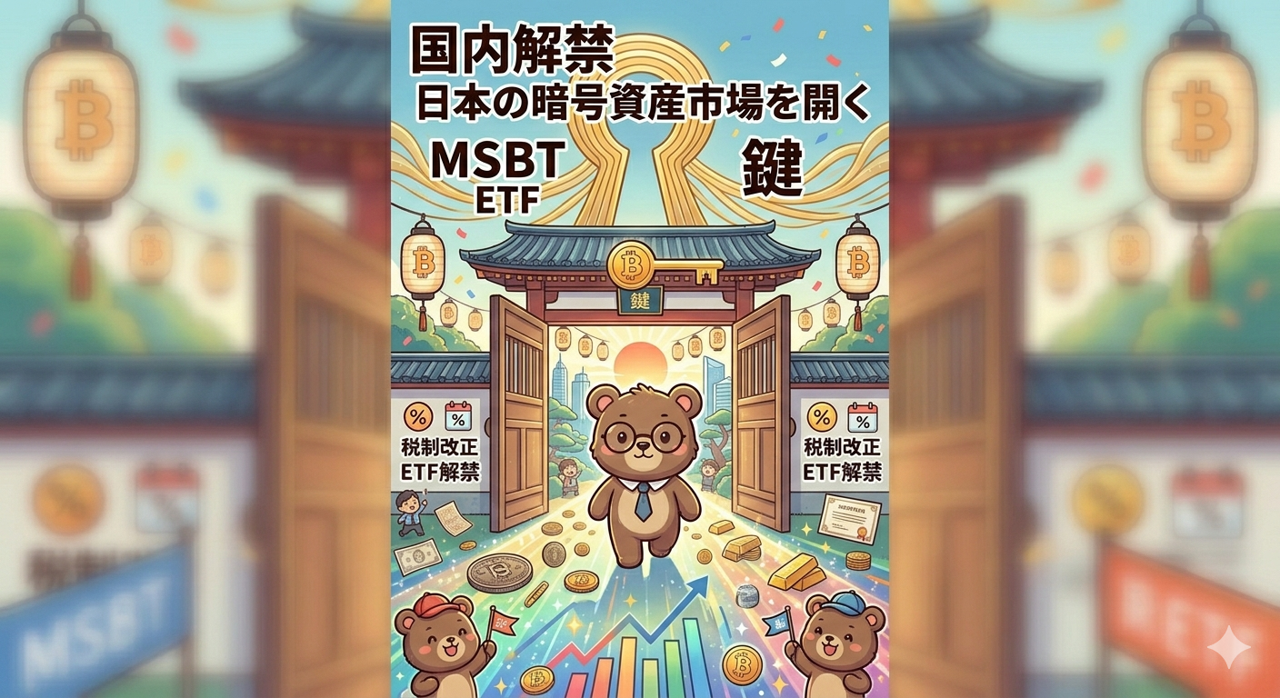 MSBTの国内解禁が日本の暗号資産市場を開く鍵となる
