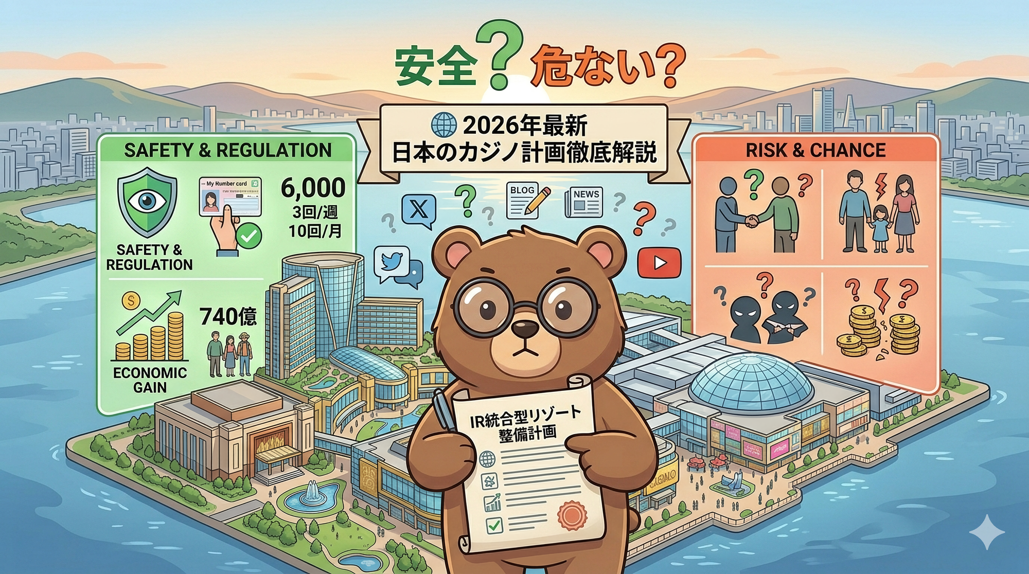 日本のカジノ(IR)計画は稼げる？危ない？怪しい？安全？2026年最新の現状と口コミまとめ