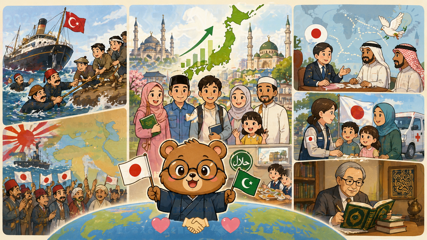 日本とイスラム社会との関係性 エルトゥールル号事件 急増する国内のイスラムコミュニティ 独自の役割を期待される日本