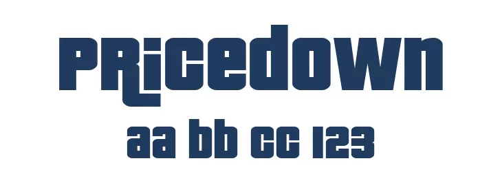 Pricedownフォント